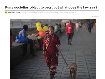 Pune Society objects to pets, what does the law say