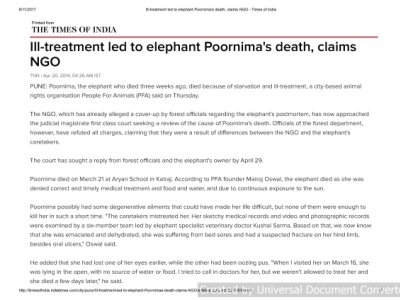 Ill treatment led to Poornima's death, claims NGO