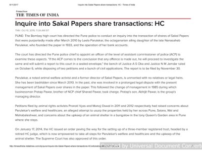 Inquire-into-Sakal-Papers-share-transactions_- High Court