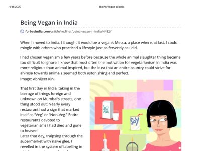 Being vegan in India